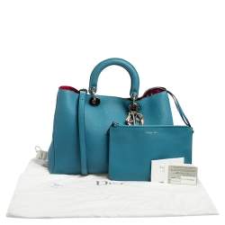 Pre Owned حقيبة يد توتس ديور ديوريسيمو شوبرجلد أز رق كبيرة 
