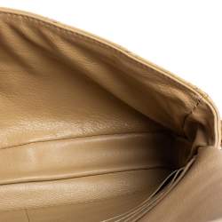 Pre Owned Dior Beige Cannage Patent Leather Miss Dior Promenade Chain Clutch