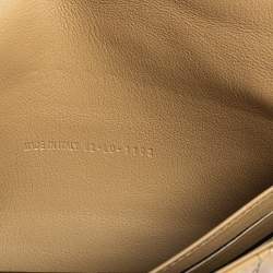 Pre Owned Dior Beige Cannage Patent Leather Miss Dior Promenade Chain Clutch