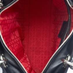 Pre Owned حقيبة يد ديور ليدي ديور كبيرة جلد كاناج أسود