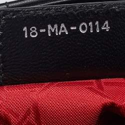 Pre Owned حقيبة يد ديور ليدي ديور كبيرة جلد كاناج أسود