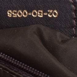 Pre Owned Dior Dark Brown Cannage Nylon and Leather Charming Doctor Bag