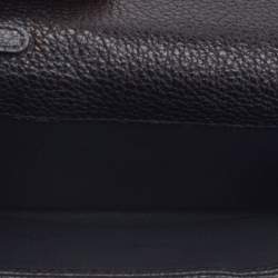 Pre Owned Dior Black Leather Lady Dior Wallet