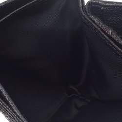 Pre Owned Dior Black Leather Lady Dior Wallet