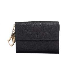 Pre Owned Dior Black Leather Lady Dior Wallet
