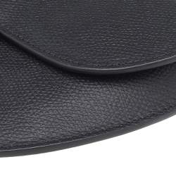 Pre Owned Dior Black Leather Saddle Belt Bag