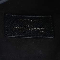 Pre Owned Dior Black Leather Saddle Belt Bag