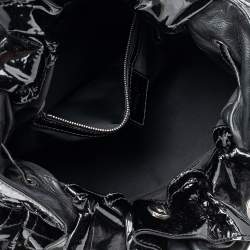 Pre Owned Dior Black Cannage Patent Leather Le Trente Hobo