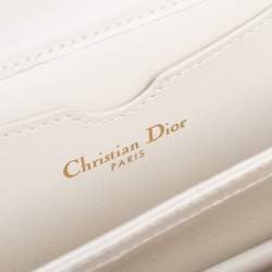 Pre Owned Dior Cream Leather "Le Soleil" Tarot Pouch