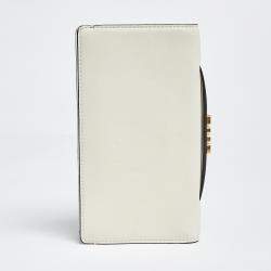 Pre Owned Dior Cream Leather "Le Soleil" Tarot Pouch