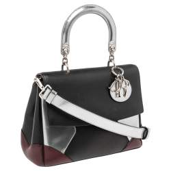 Pre Owned Dior Multicolor Leather Small Be Dior Flap Top Handle Bag