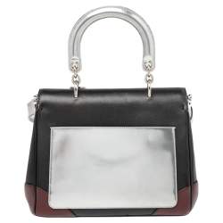 Pre Owned Dior Multicolor Leather Small Be Dior Flap Top Handle Bag