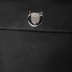 Pre Owned Dior Black Leather Large Diorever Top Handle Bag