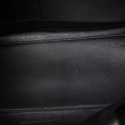 Pre Owned Dior Black Leather Large Diorever Top Handle Bag