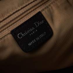 Pre Owned حقيبة هوبو ديور أوبليك جلد وكانفاس ديوريسيمو بني/ بيج