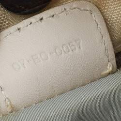 Pre Owned Dior Cream Oblique Canvas And Leather Ethnic Hobo