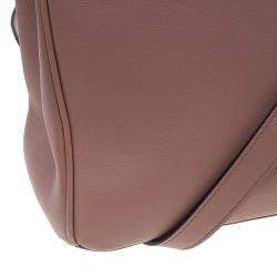 Pre Owned Dior Light Brown Leather Large Diorissimo Shopper Tote