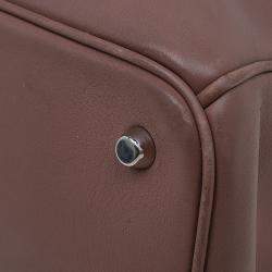 Pre Owned Dior Light Brown Leather Large Diorissimo Shopper Tote