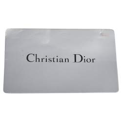 مملوكة مسبقًا محفظة بسلسلة ديور كرويزير جلد لامع ميكروكاناج ذهبي ميتاليك 