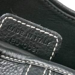 Pre Owned Dior Black Leather Saddle Bag