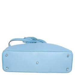 Pre Owned حقيبة يد ديور ديوريسيمو شوبرجلد محبب أزرق فاتح كبيرة 