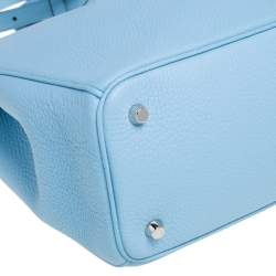 Pre Owned حقيبة يد ديور ديوريسيمو شوبرجلد محبب أزرق فاتح كبيرة 