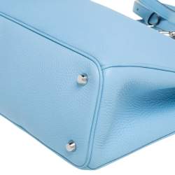 Pre Owned حقيبة يد ديور ديوريسيمو شوبرجلد محبب أزرق فاتح كبيرة 