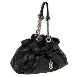 Dior Black Cannage Leather Le Trente Hobo