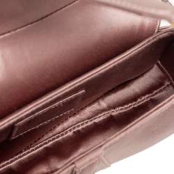 Pre Owned Dior Beige Satin Mini Saddle Bag