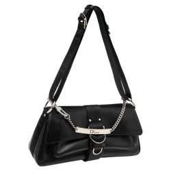 مملوكة مسبقًا حقيبة كتف ديور هاردكور كانفاس مقوى أسود