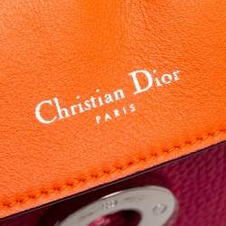 Pre Owned Dior Pink Leather Small Be Dior Flap Top Handle Bag