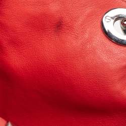 Pre Owned Dior Blue Grained Leather Medium Diorissimo Shopper Tote