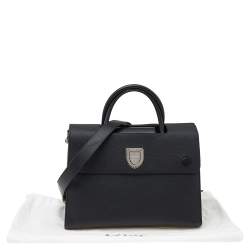 Pre Owned Dior Black Leather Medium Diorever Bag