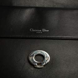 Pre Owned Dior Black Leather Medium Be Dior Top Handle Bag