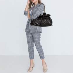 Pre Owned Dior Black Cannage Leather Le Trente Hobo