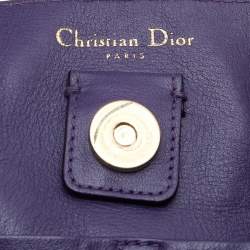 Pre Owned Dior Orange Leather Large Diorissimo Shopper Tote