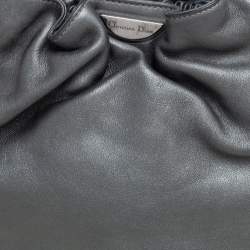 مملوكة مسبقًا Dior Metallic Grey Leather Malice Hobo