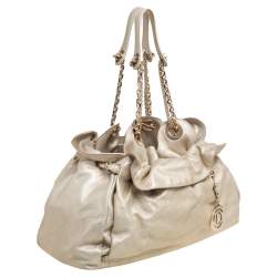 Pre Owned Dior Gold Leather Le Trente Hobo
