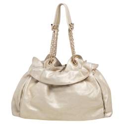 Pre Owned Dior Gold Leather Le Trente Hobo