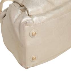 Pre Owned Dior Gold Leather Le Trente Hobo