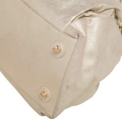 Pre Owned Dior Gold Leather Le Trente Hobo