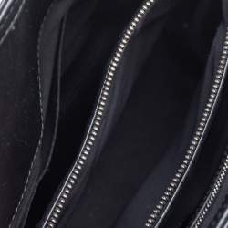 Pre Owned حقيبة يد توتس ديور غرانفيل جلد لامع مبطن كاناج أسود صغيرة 