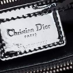 Pre Owned حقيبة يد توتس ديور غرانفيل جلد لامع مبطن كاناج أسود صغيرة 