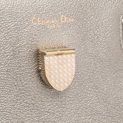 Pre Owned Dior Gold Leather Medium Diorever Tote