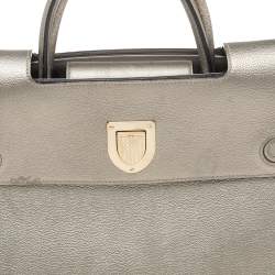 Pre Owned Dior Gold Leather Medium Diorever Tote
