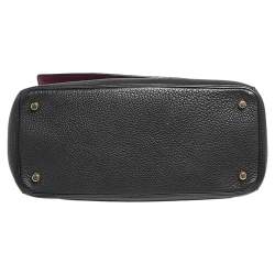 Pre Owned Dior Black Leather Medium Be Dior Flap Top Handle Bag