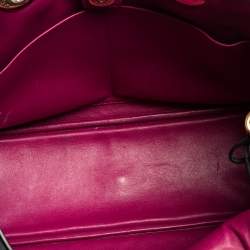 Pre Owned Dior Black Leather Medium Diorissimo Shopper Tote