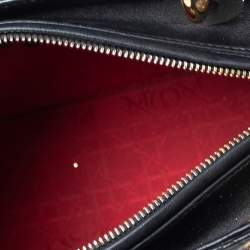 Pre Owned Dior Black Cannage Leather Medium Lady Dior Tote