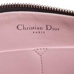 Pre Owned Dior Black/Grey Python and Leather Zip Pouch