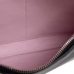 Pre Owned Dior Black/Grey Python and Leather Zip Pouch